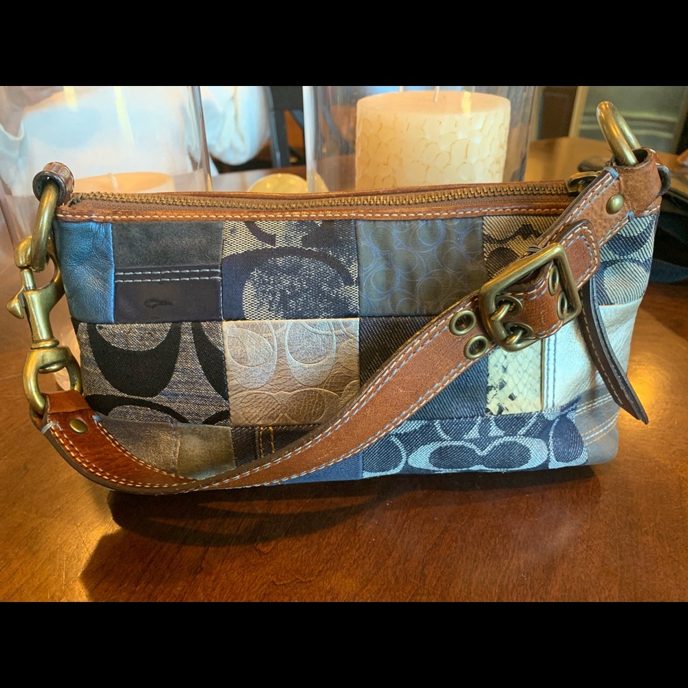 Coach denim purse.